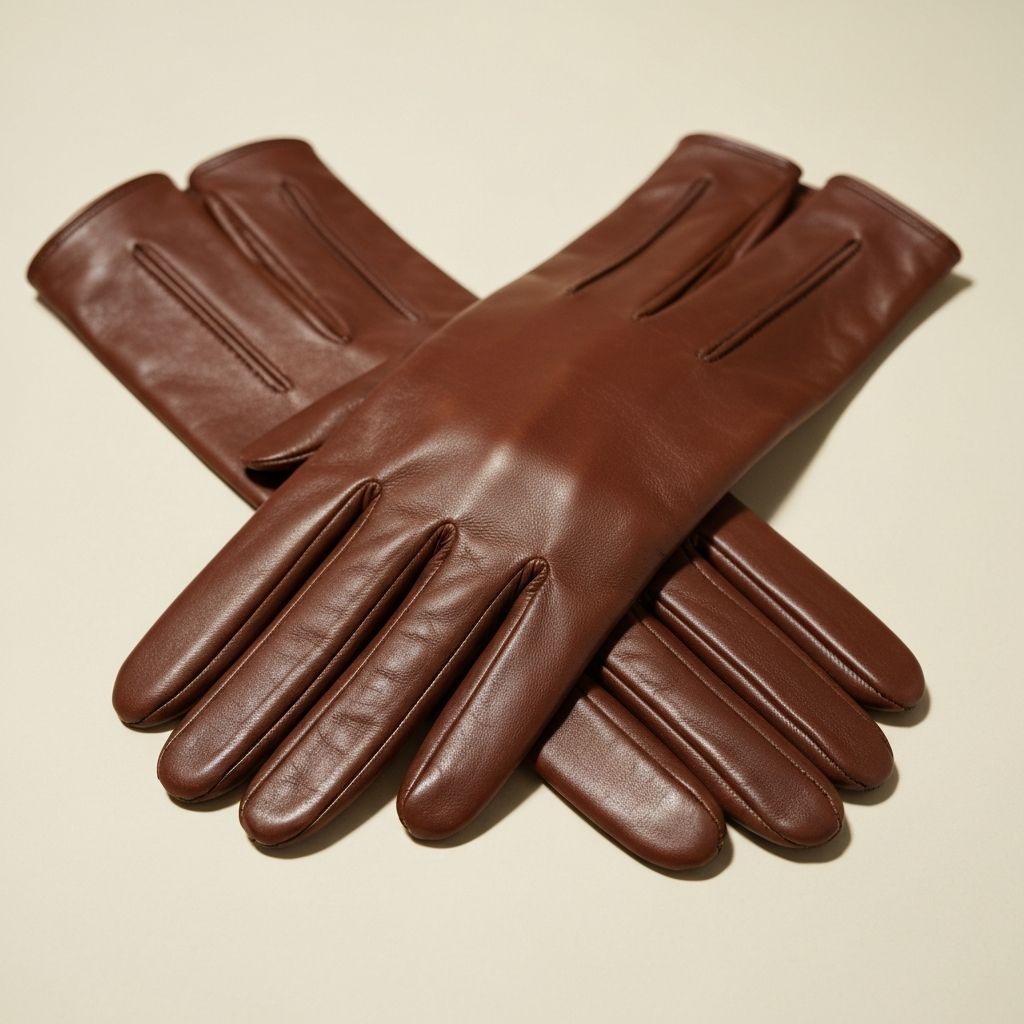 클래식 브라운 가죽장갑