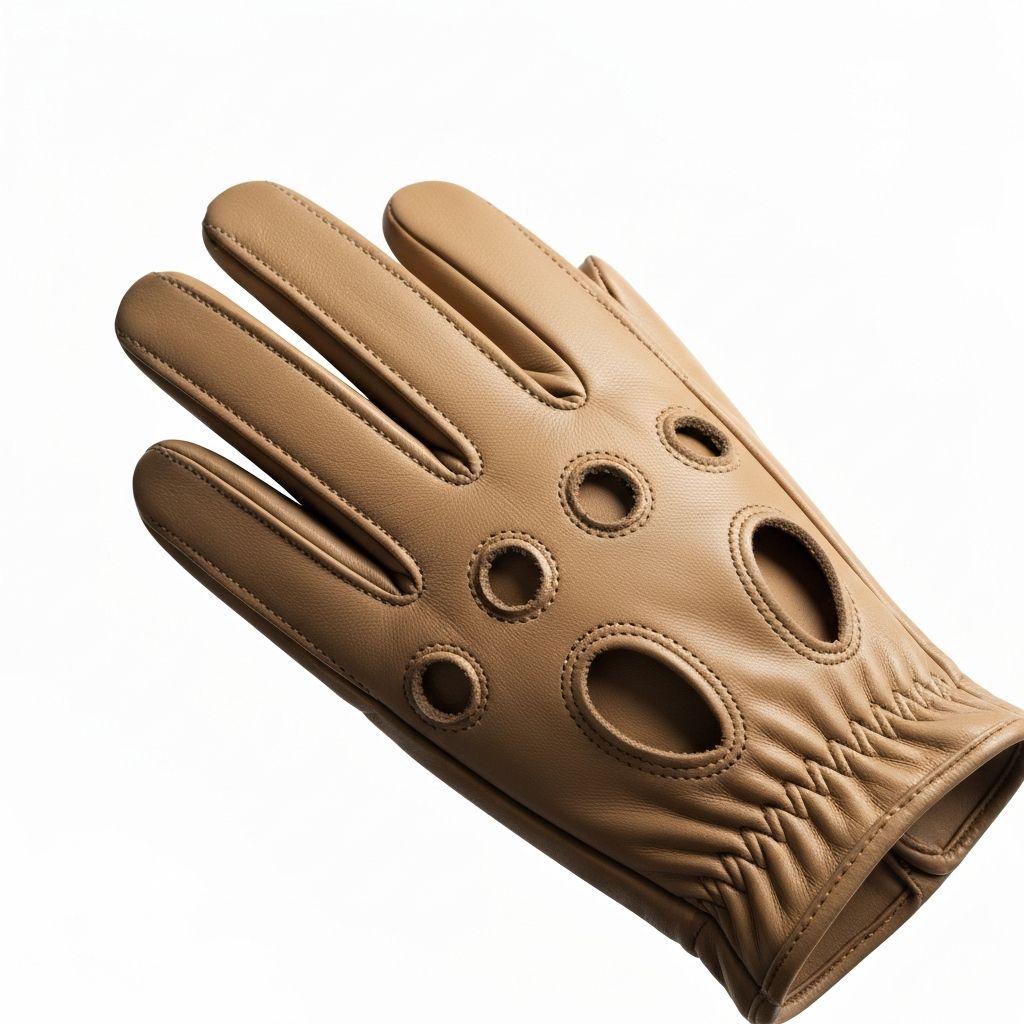 베이지 드라이빙 장갑